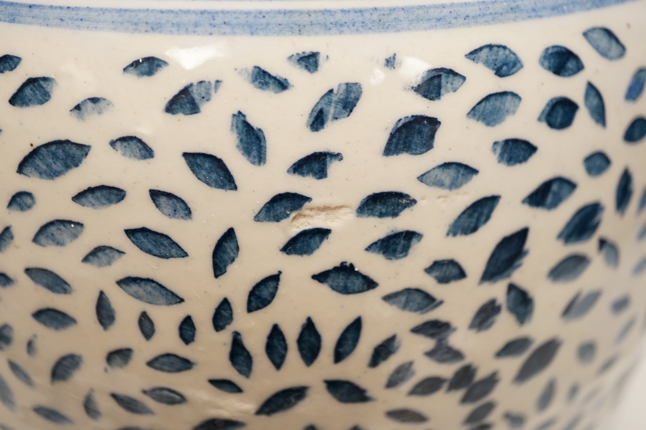 A Chinese blue and white two handled moonflask, together with another Chinese vase and Chinese figure group, tallest 36cm